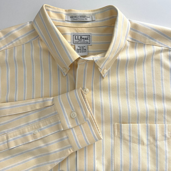 L.L. Bean Other - LL Bean Mens Traditional Fit Wrinkle Resistant Button Up 17 XL